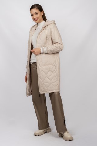 Пальто женское 23022-0123 `Zheno` бежевый