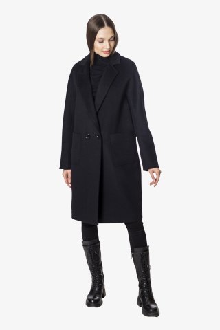 Пальто женское 681S-1221 `Zheno` черный