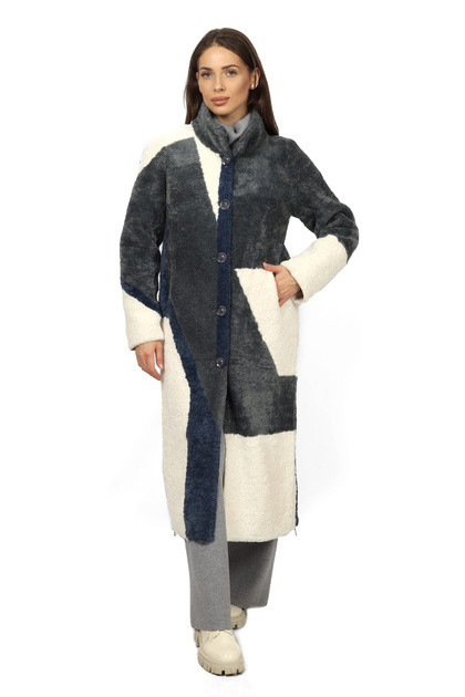 Дубленка двусторонняя женская R8281-0724-3 `Zheno Art` графит Дубленка двусторонняя женская R8281-0724-3 `Zheno Art` графит