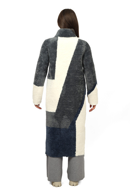 Дубленка двусторонняя женская R8281-0724-3 `Zheno Art` графит Дубленка двусторонняя женская R8281-0724-3 `Zheno Art` графит