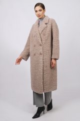 Пальто шерстяное женское 20068-1-0923 `Angello Mod` капучино