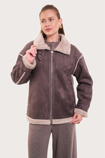 Дубленка женская R279-0926-2 `Angello Mod` графит