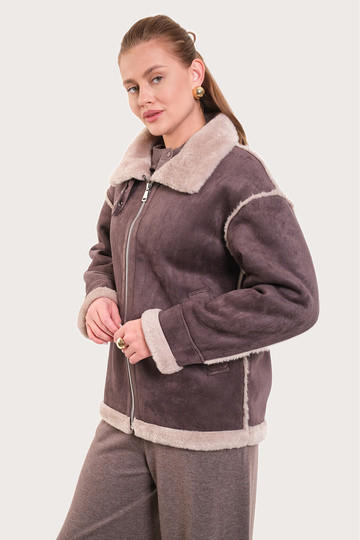 Дубленка женская R279-0926-2 `Angello Mod` графит