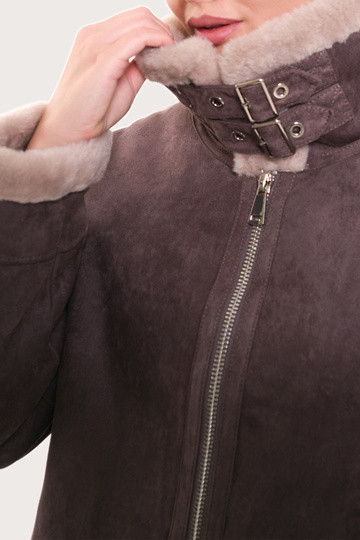 Дубленка женская R279-0926-2 `Angello Mod` графит