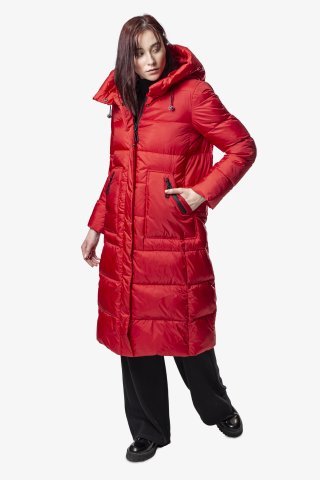 Пальто женское 8810-1121 `Zheno` красный