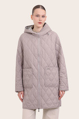 Полупальто двустороннее женское IB5208-0326-1 `Ice Bear` капучино