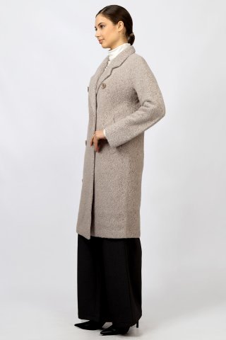 Пальто женское 1974HD-0124 `Zheno` бежевый