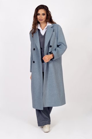 Пальто женское N-60-0123 `Zheno` серый