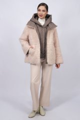 Куртка женская 3206-0923 `Zheno` молочный/капучино
