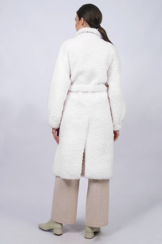 Пальто шерстяное женское 20339-0923 `Angello Mod` молочный