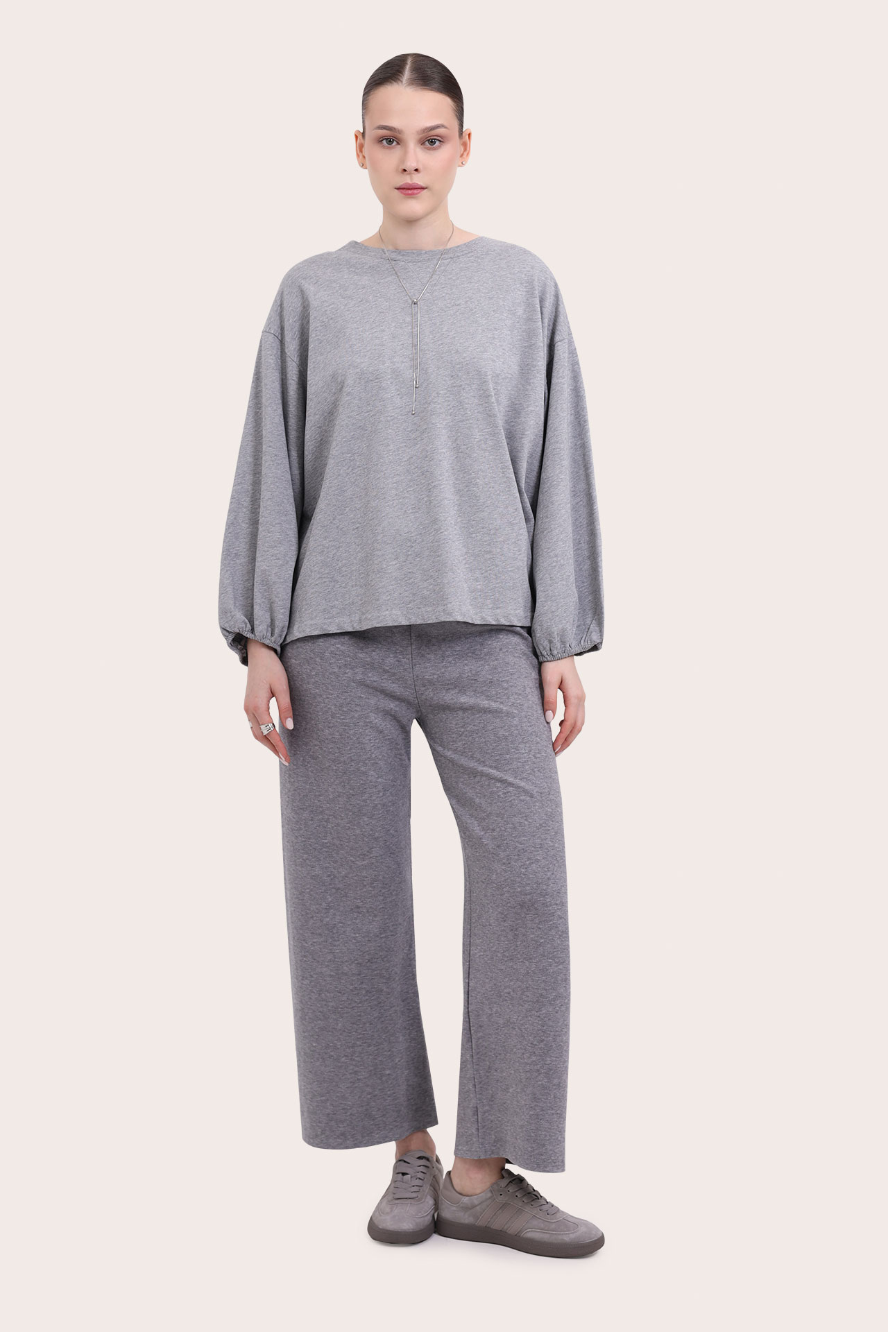 Брюки женские 6601-0326-3 `Italy Trend` серый