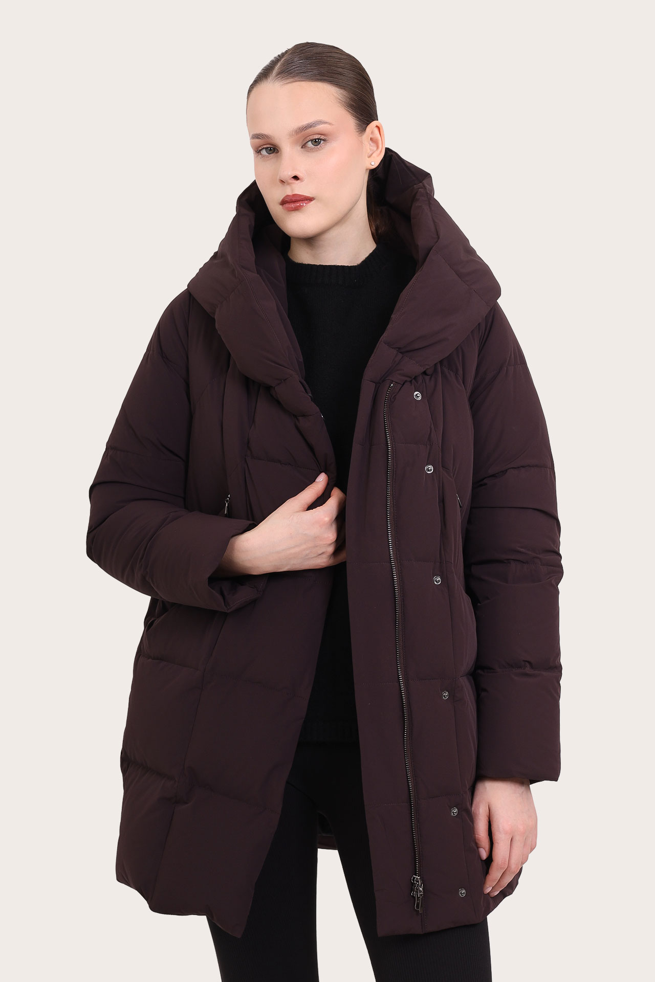 Куртка женская 9548-0825-1 `Angello Mod` бордовый