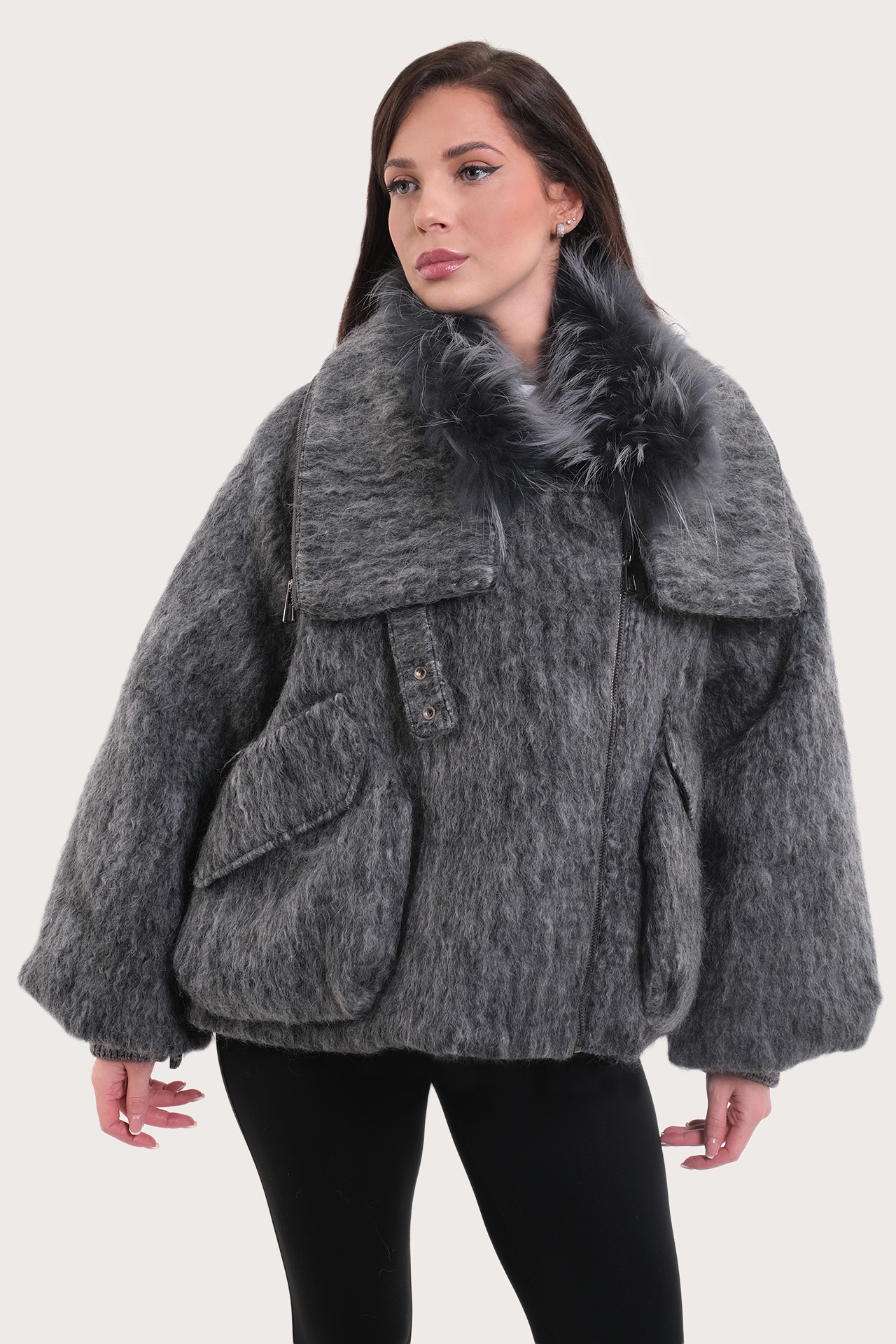 Куртка женская 1050-1026-1 `Jenardo` серый