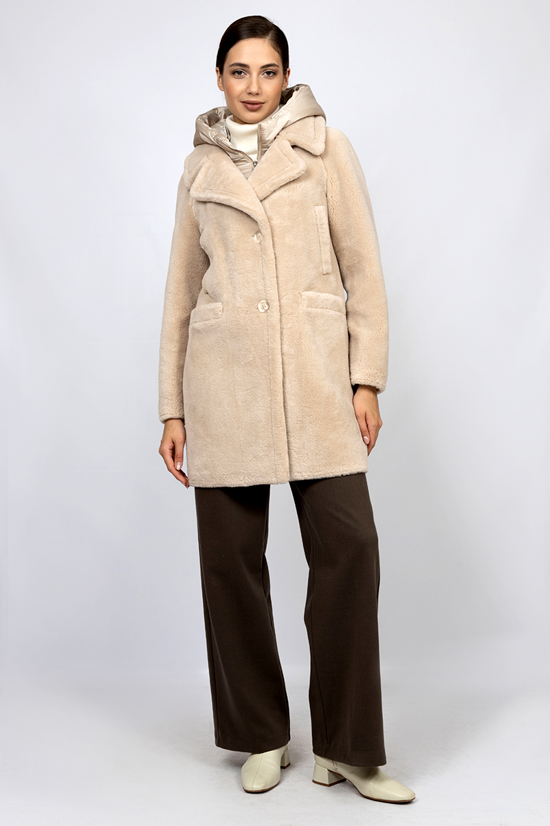 Шуба женская 2310-85-0823 `Zheno` шампань