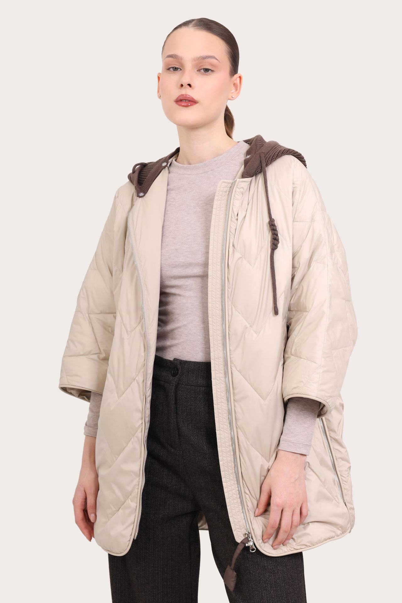 Куртка женская P8053-0226-2 `Zheno Art` бежевый