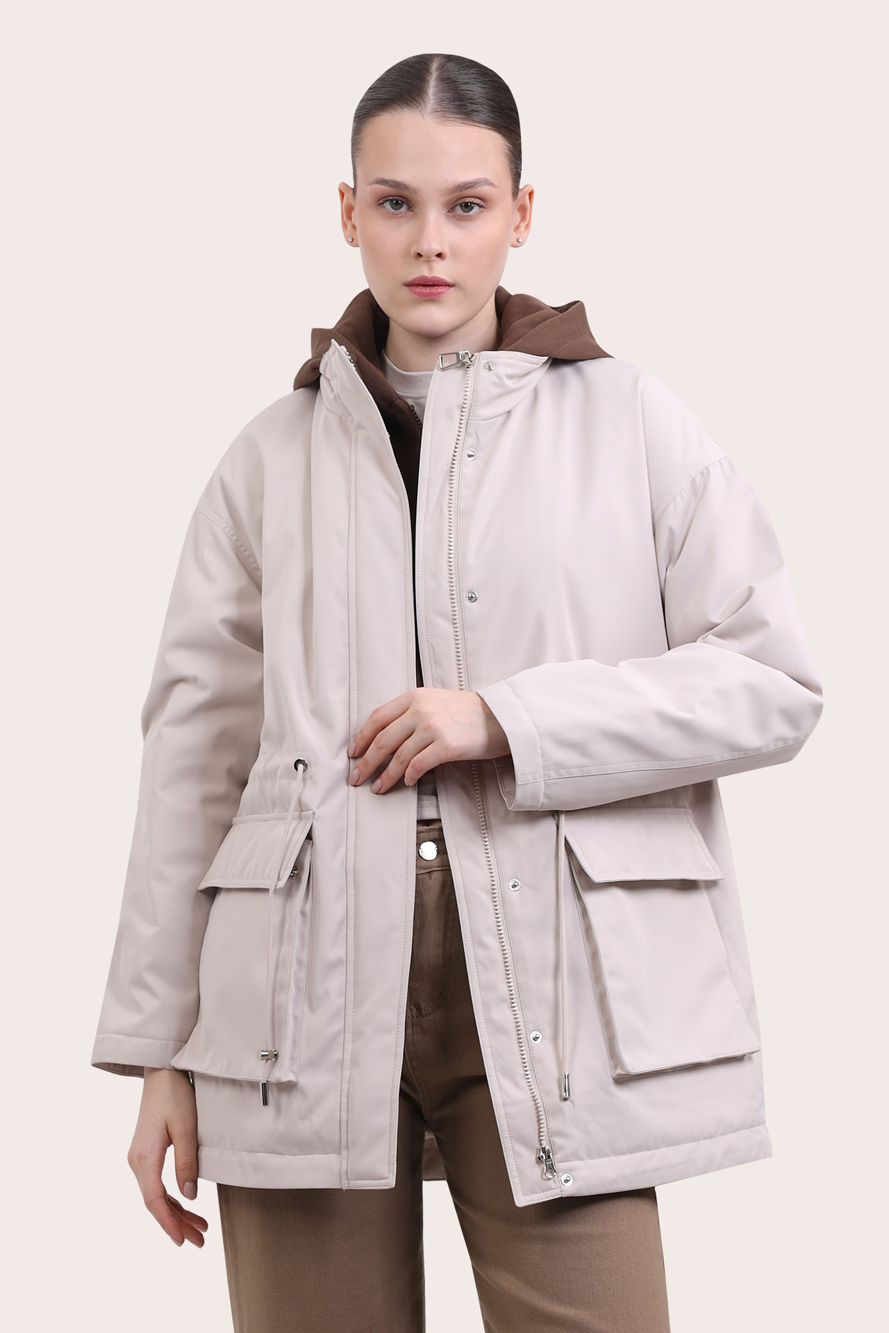 Куртка женская L5865-0226-3 `Zheno Art` молочный