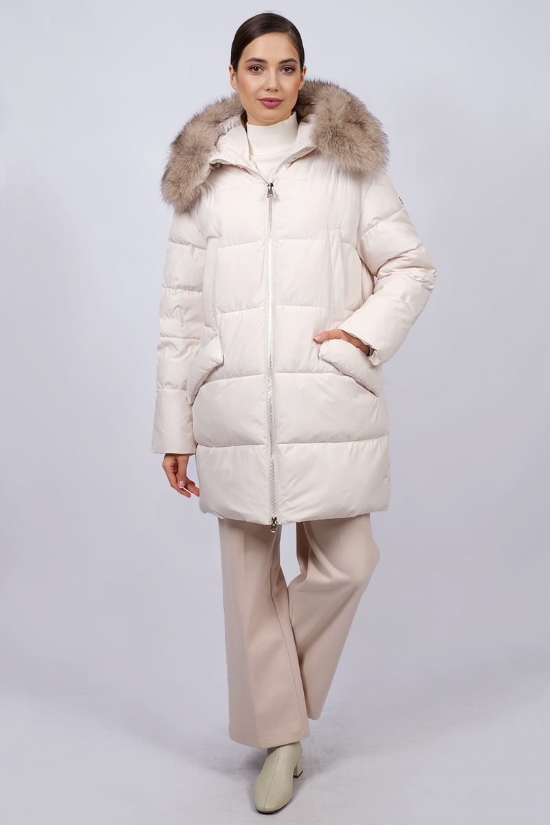 Куртка женская 9512-0923 `Zheno` молочный